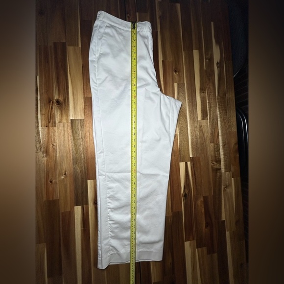 Alfred Dunner Estate of Mind Pull On Oyster White Trousers High-Rise Waist Sz18P - Picture 6 of 11